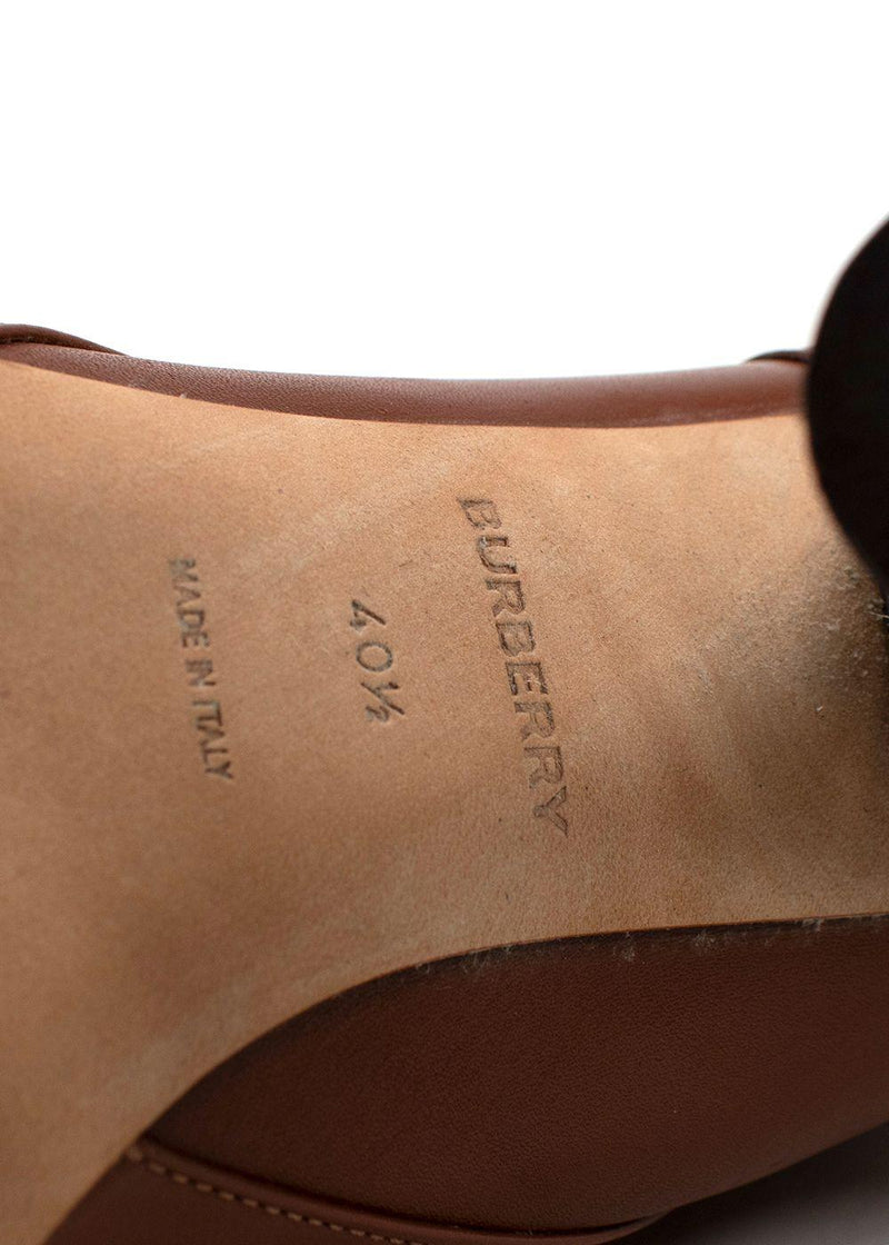 Burberry Hadfield Pedestal-heel Leather Boots