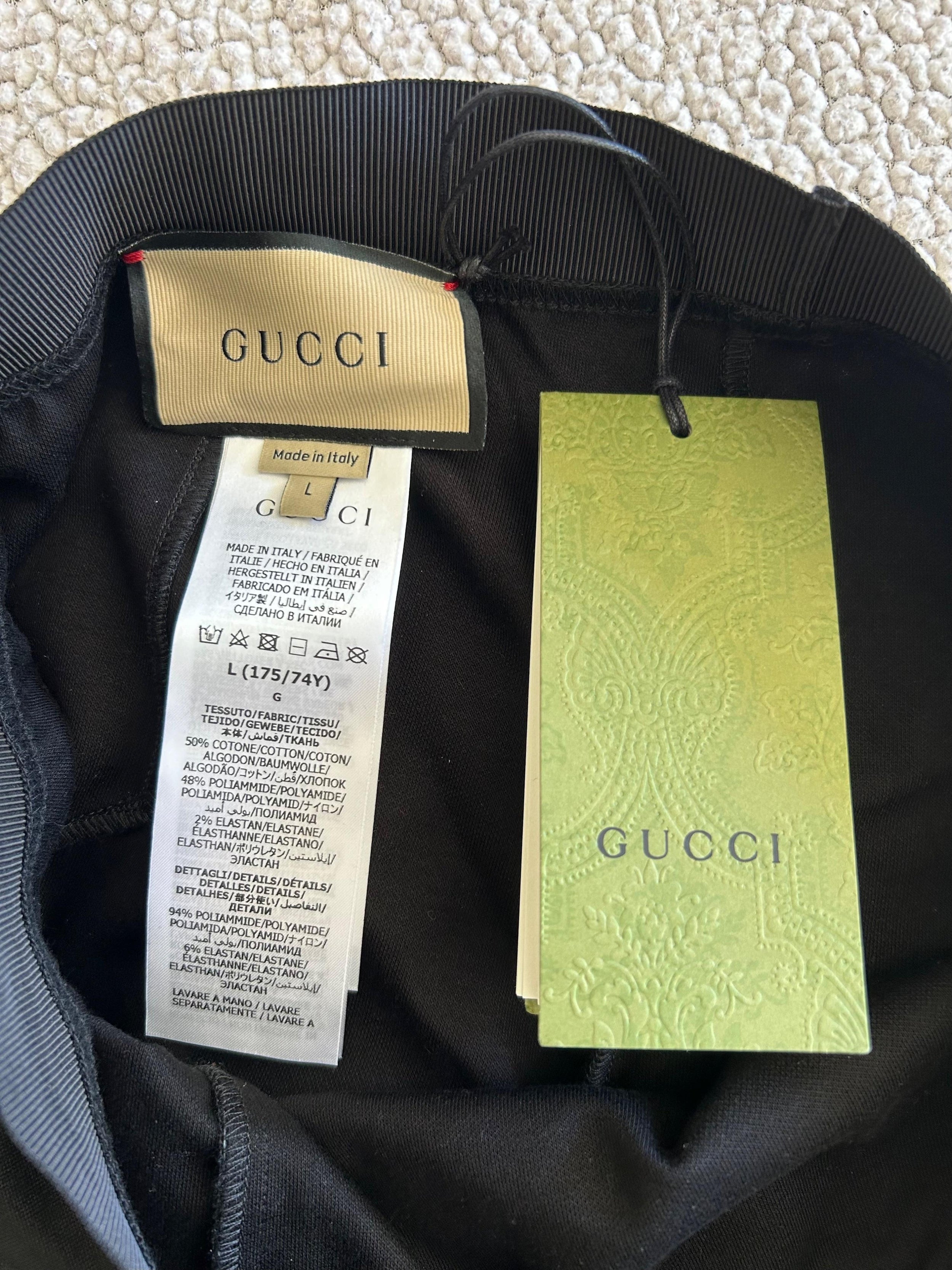 Gucci Black Technical Jersey Cycling Shorts