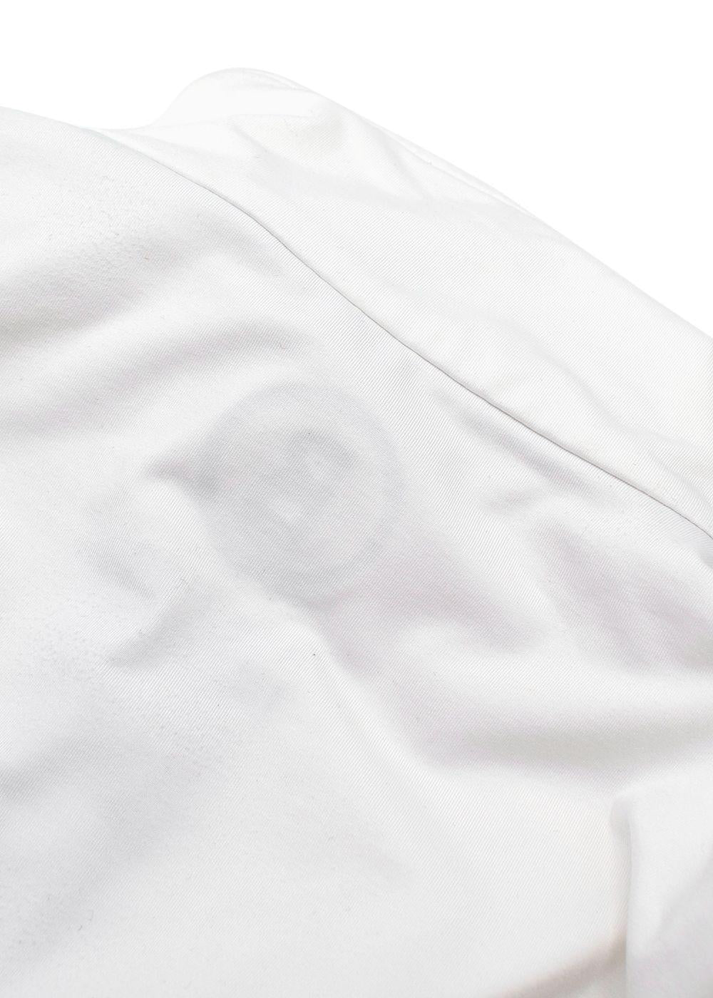 Bogner White Quarter Zip Logo Baselayer