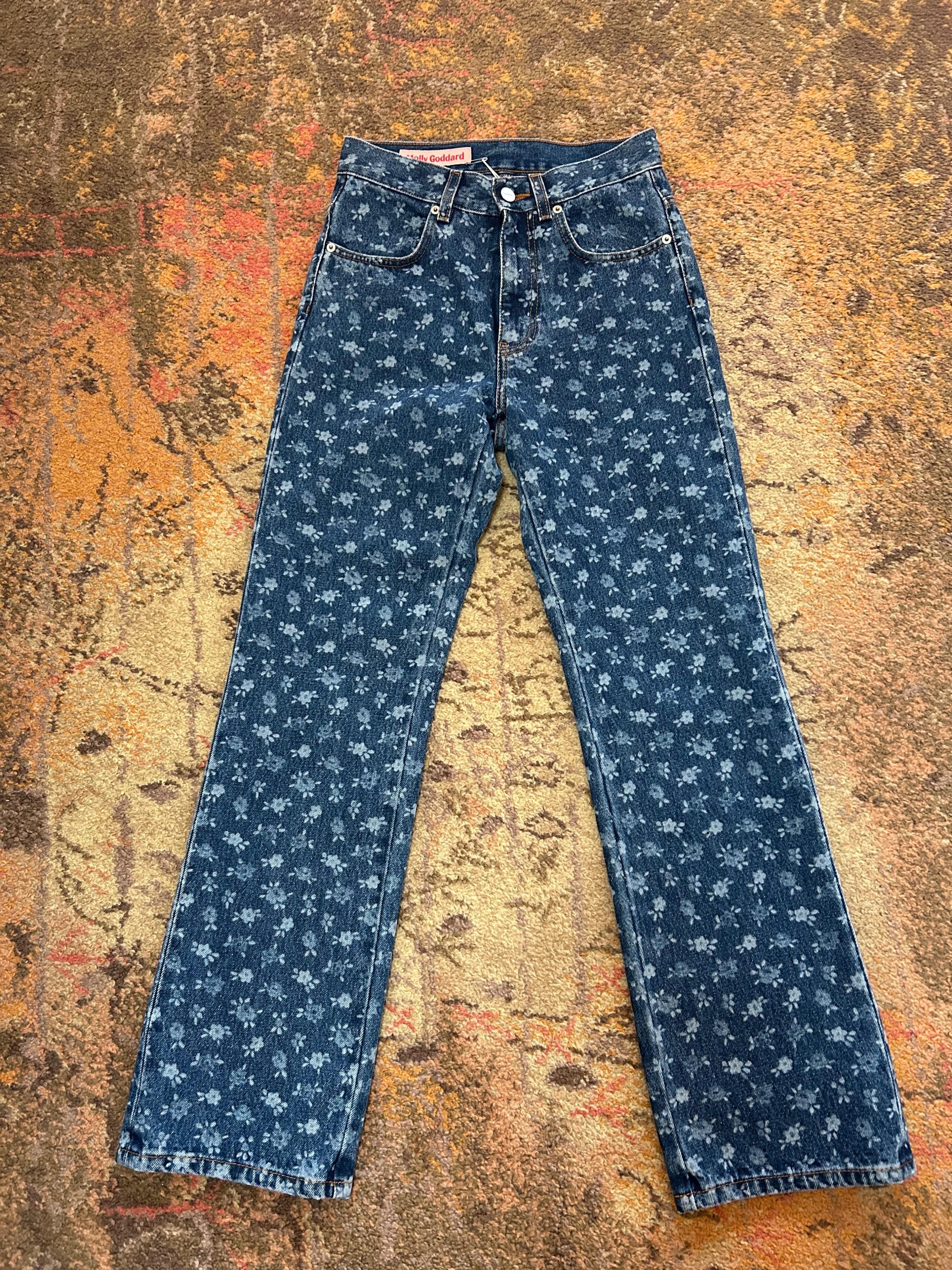 Dorianna Mid-Rise Straight-Leg Jeans