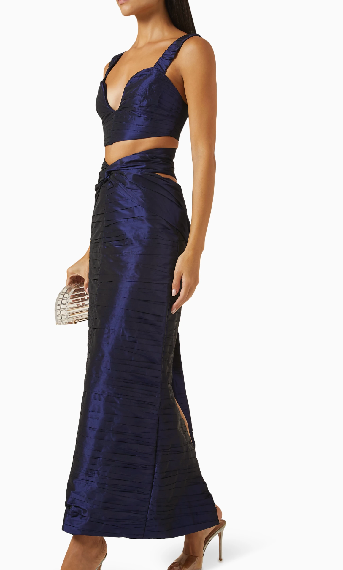 Méditerranéenne Draped Maxi Skirt