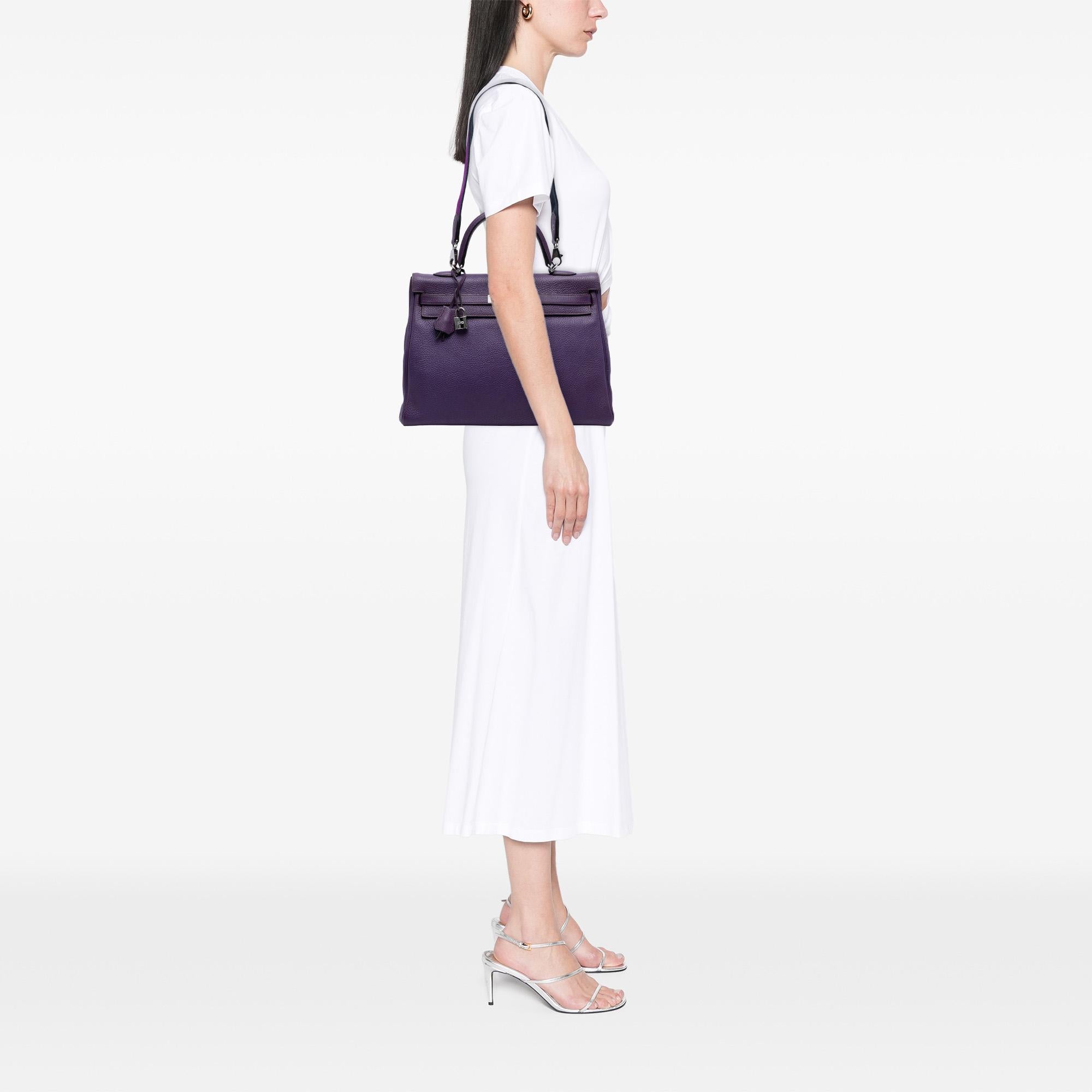 Hermes Ultraviolet Togo Kelly II Retourne 35