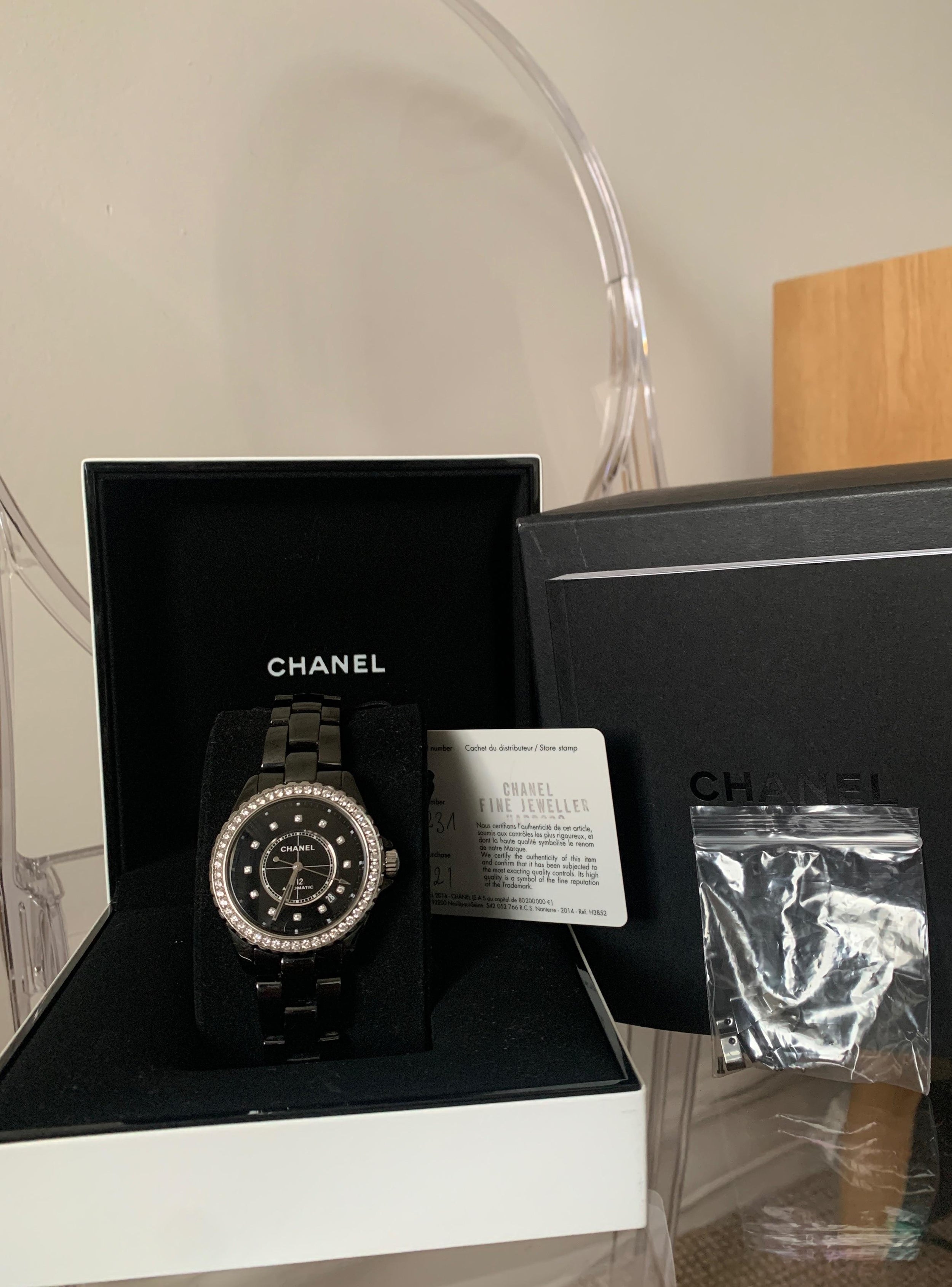 Chanel  Black J12 H6526 Watch
