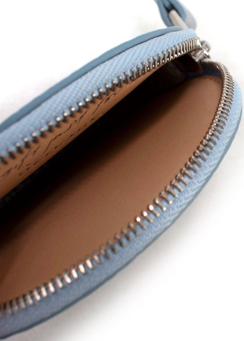 Delvaux Metallic Blue Coin Purse