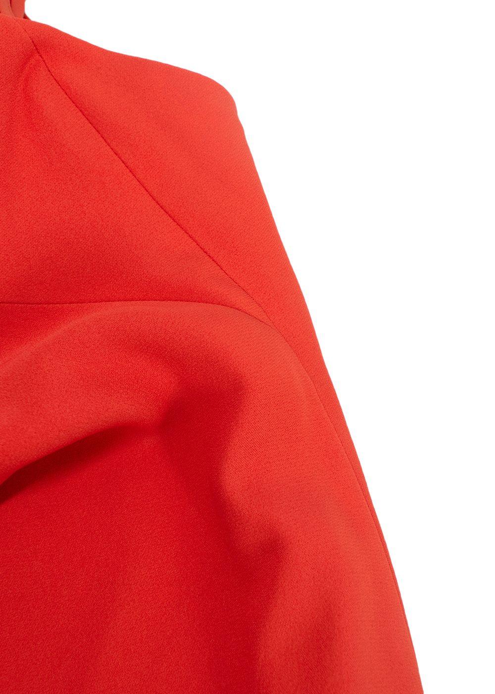 Alexander McQueen Orange Cross Back Gown