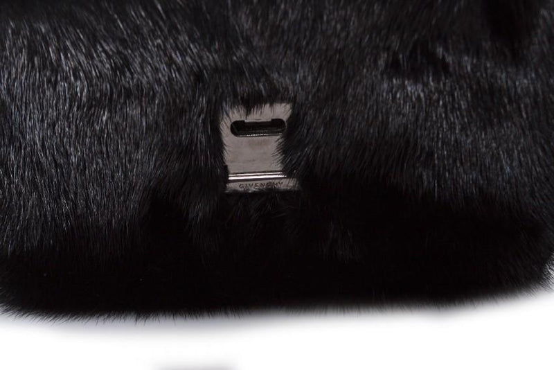 Givenchy Black Mink and leather crossbody bag