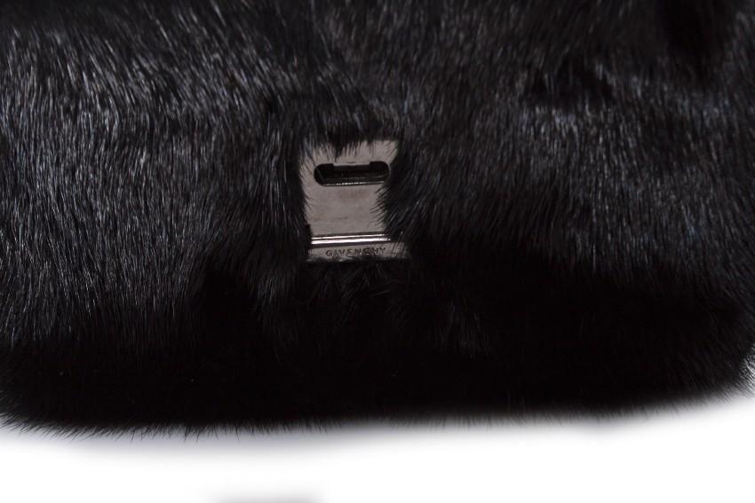 Givenchy Black Mink and leather crossbody bag
