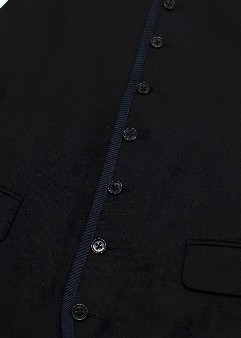 Hermès Black Button Front Waistcoat