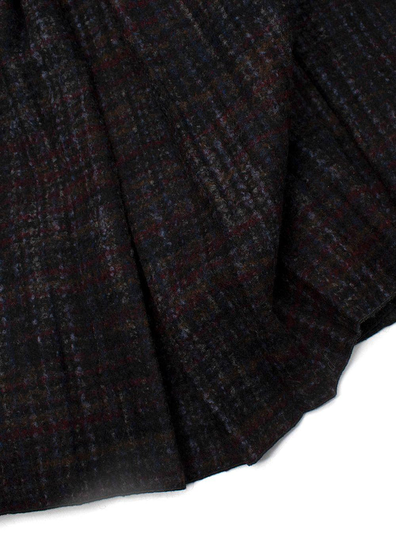 Bottega Veneta  Wool Plaid Laced Back Dress