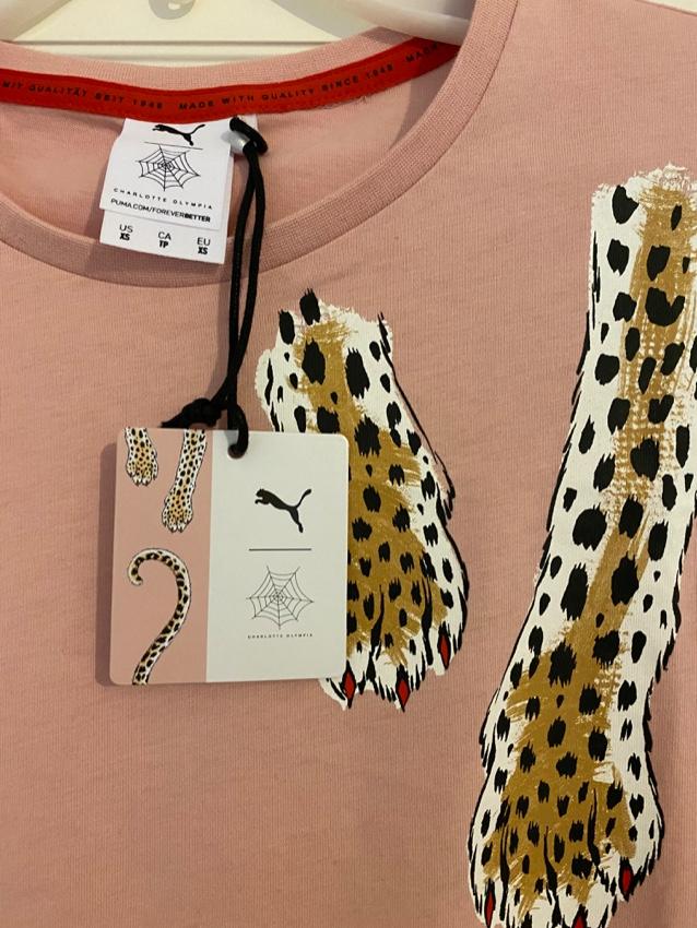 Charlotte Olympia x Puma Pink Cotton T-Shirt