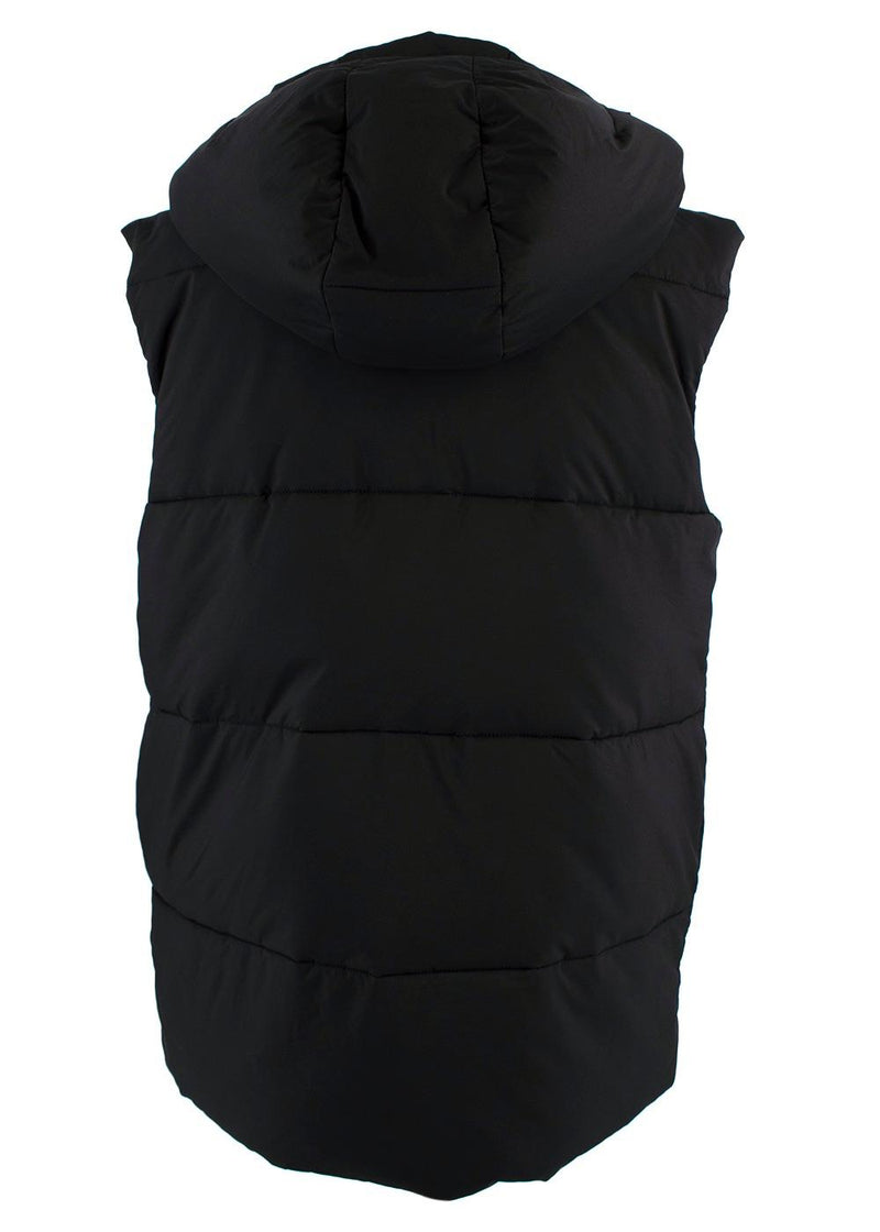 Black Down Hooded Gilet