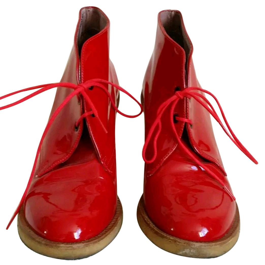 Robert Clergerie Patent Leather Ankle Boots
