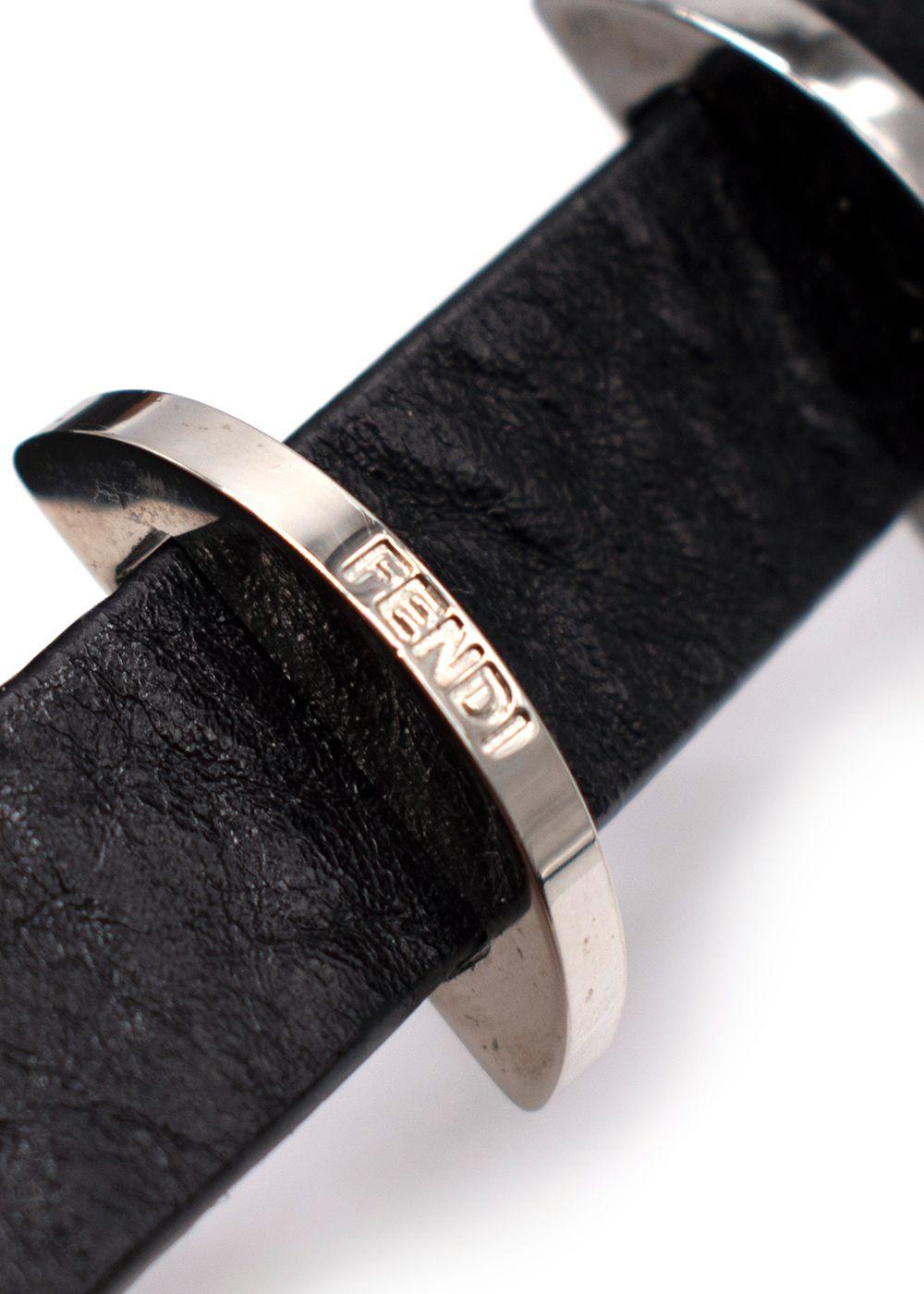 Fendi Metal Leather Headband