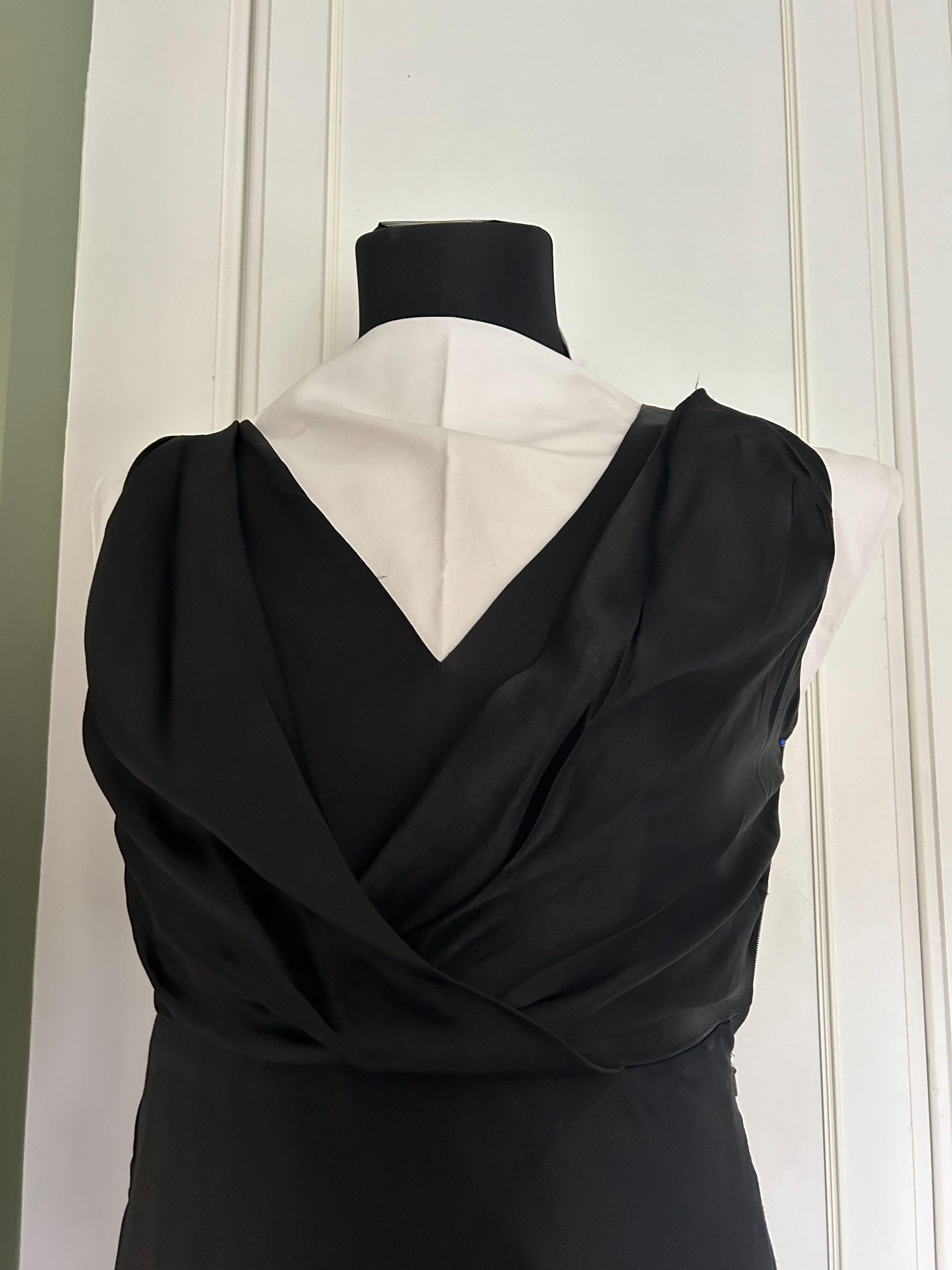 Alberta Ferretti Black Silk Maxi Dress