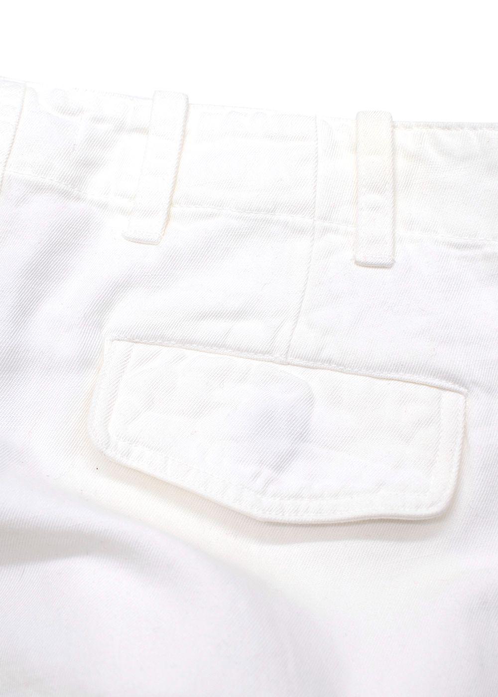 Nili Lotan White Cargo Trousers