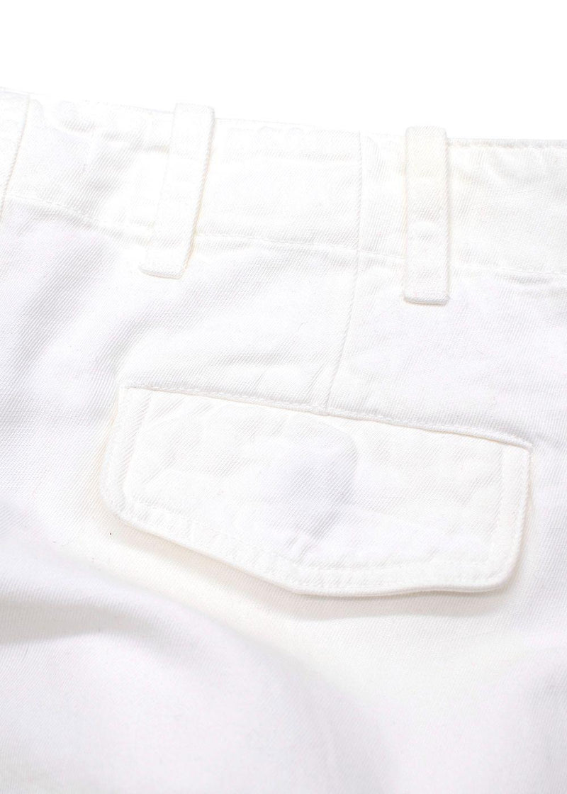 Nili Lotan White Cargo Trousers
