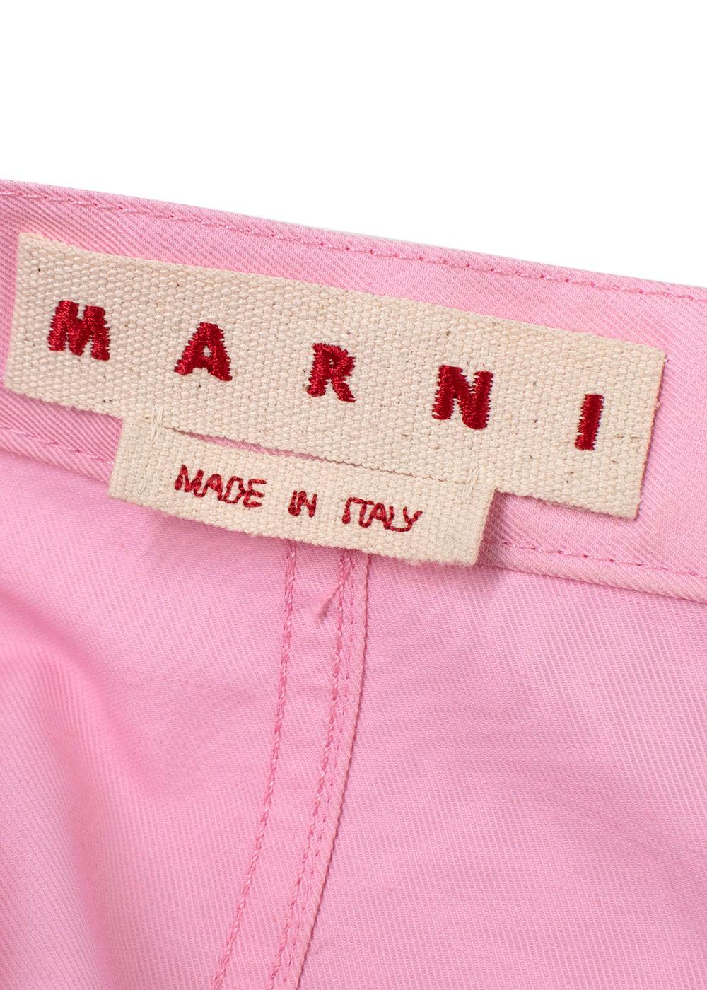 Marni Bubblegum Pink Midi Pencil Skirt