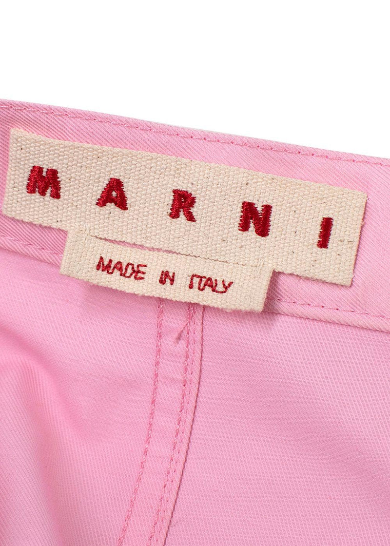 Marni Bubblegum Pink Midi Pencil Skirt