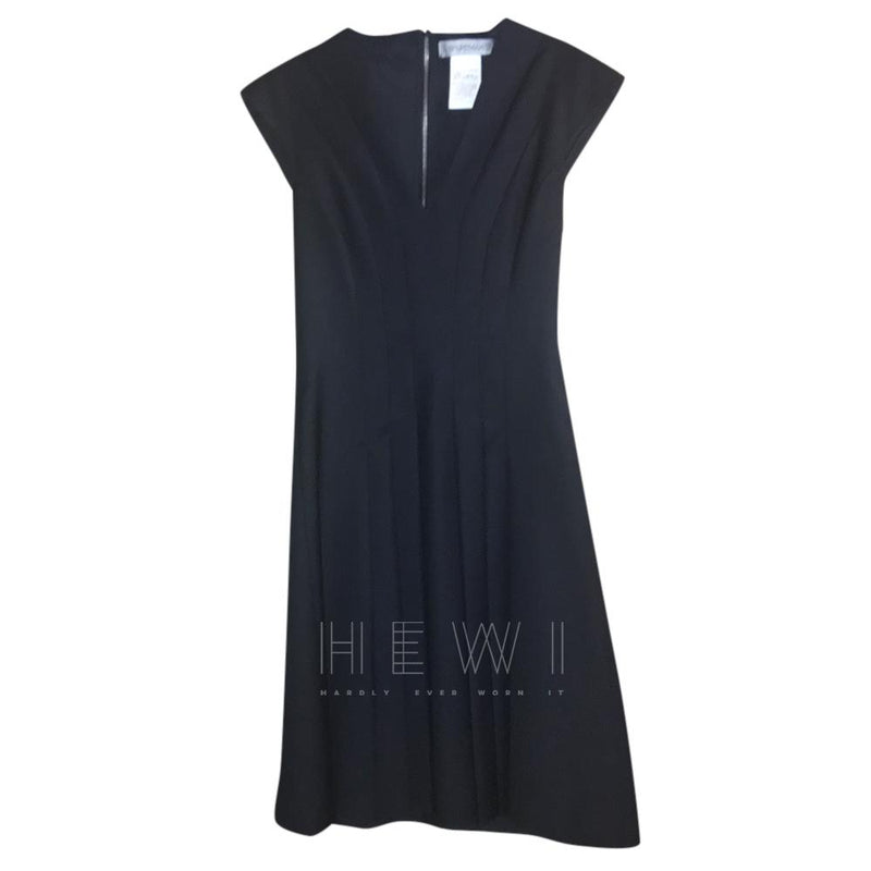 Sportmax Pleated Black Sleeveless Dress