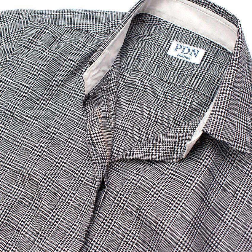 PDN London Prince of Wales Check Cotton Shirt Dress