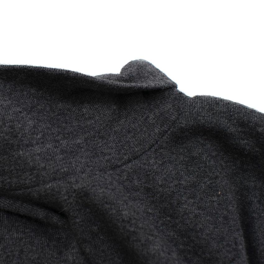 Bonpoint Grey Cotton Roll Neck Babygrow