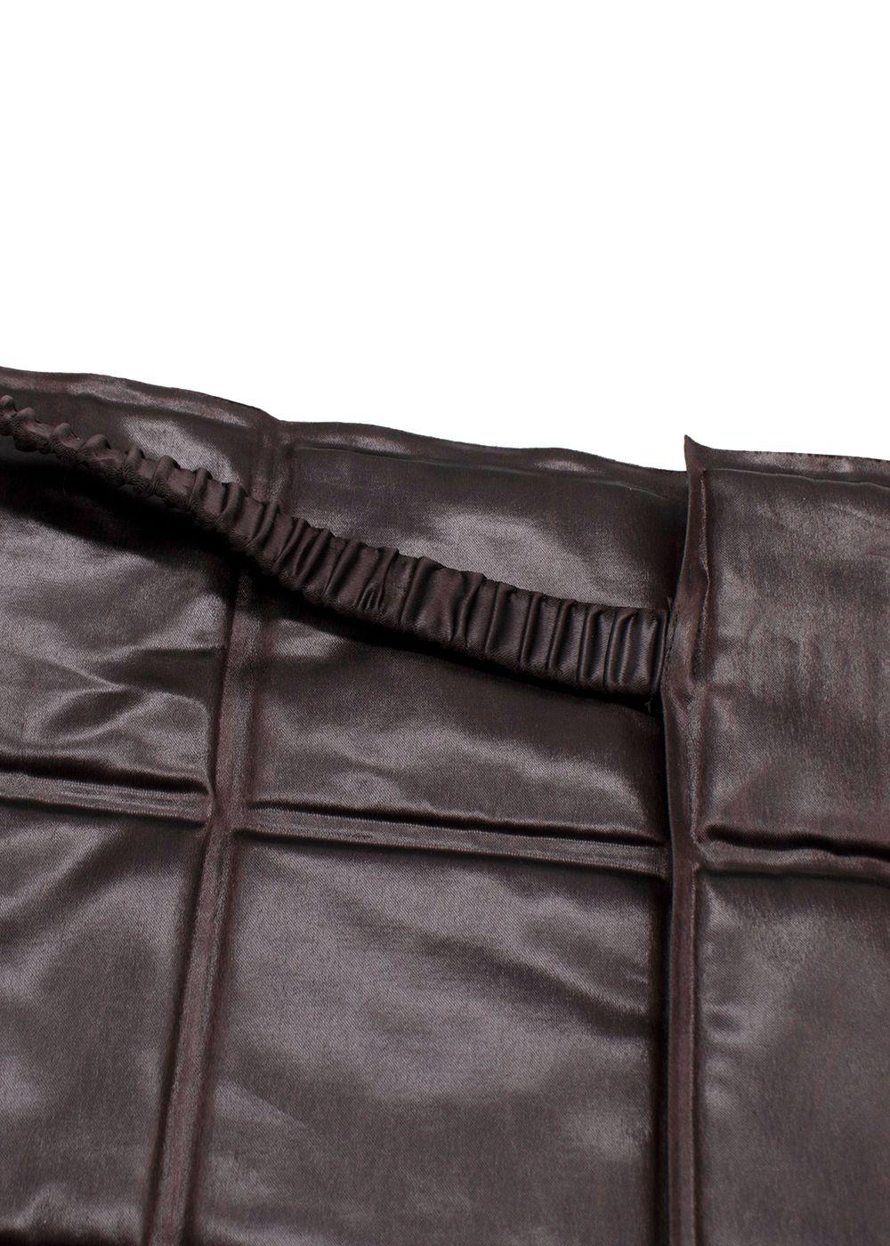 Bottega Veneta Chain Link Chocolate Brown Padded Two Piece Skirt