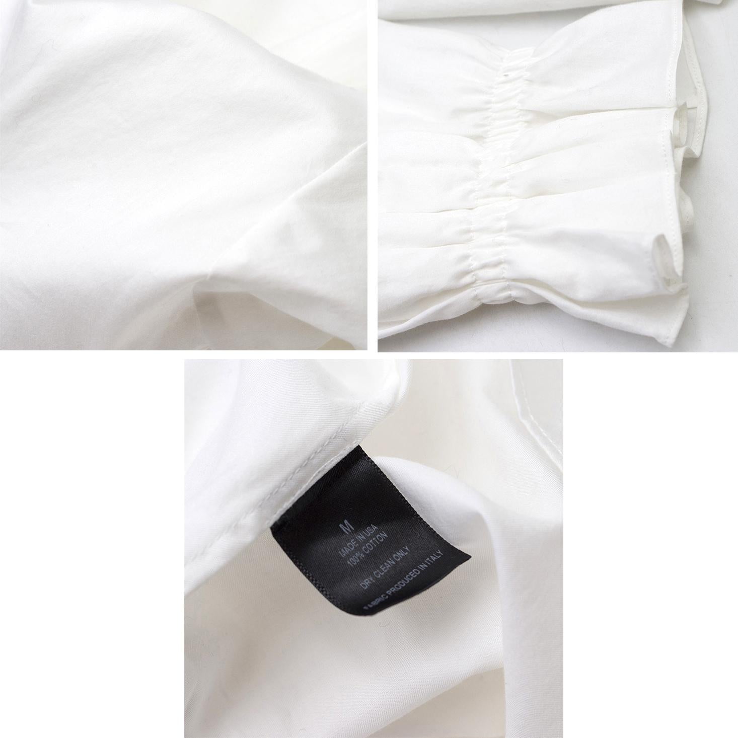 Johnathan Cohen White Tie-back Long Sleeved Tunic