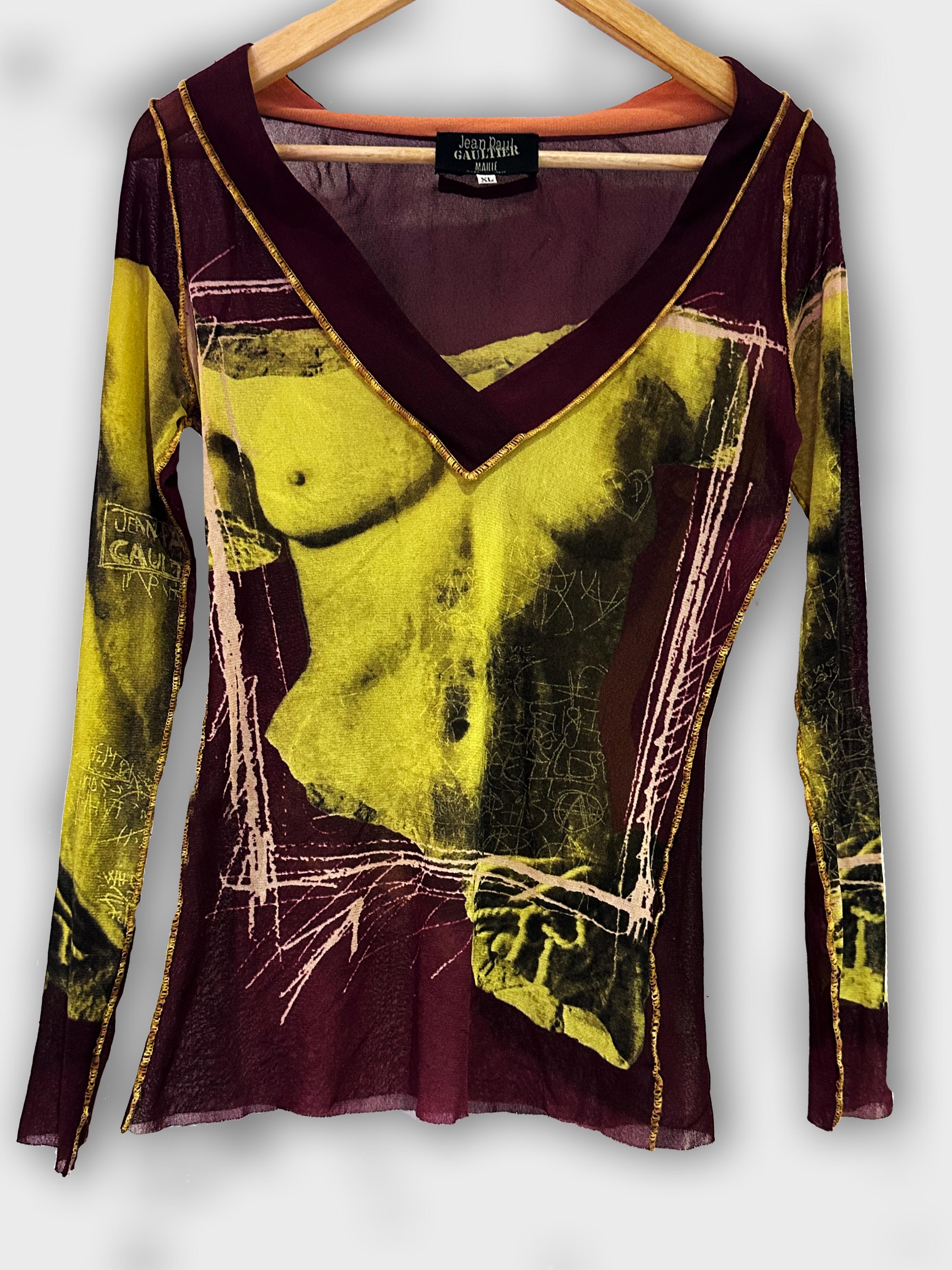 Jean Paul Gaultier Venus De Milo Mesh Top