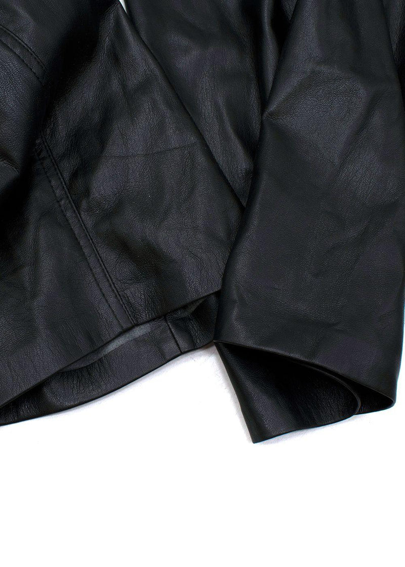 Ashton Black Faux Leather Jumpsuit