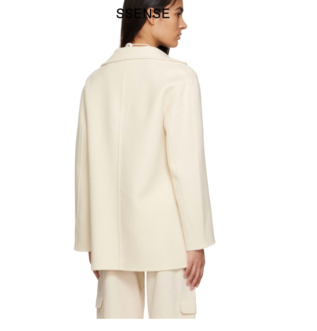 Vanilla Wool Melton Blazer