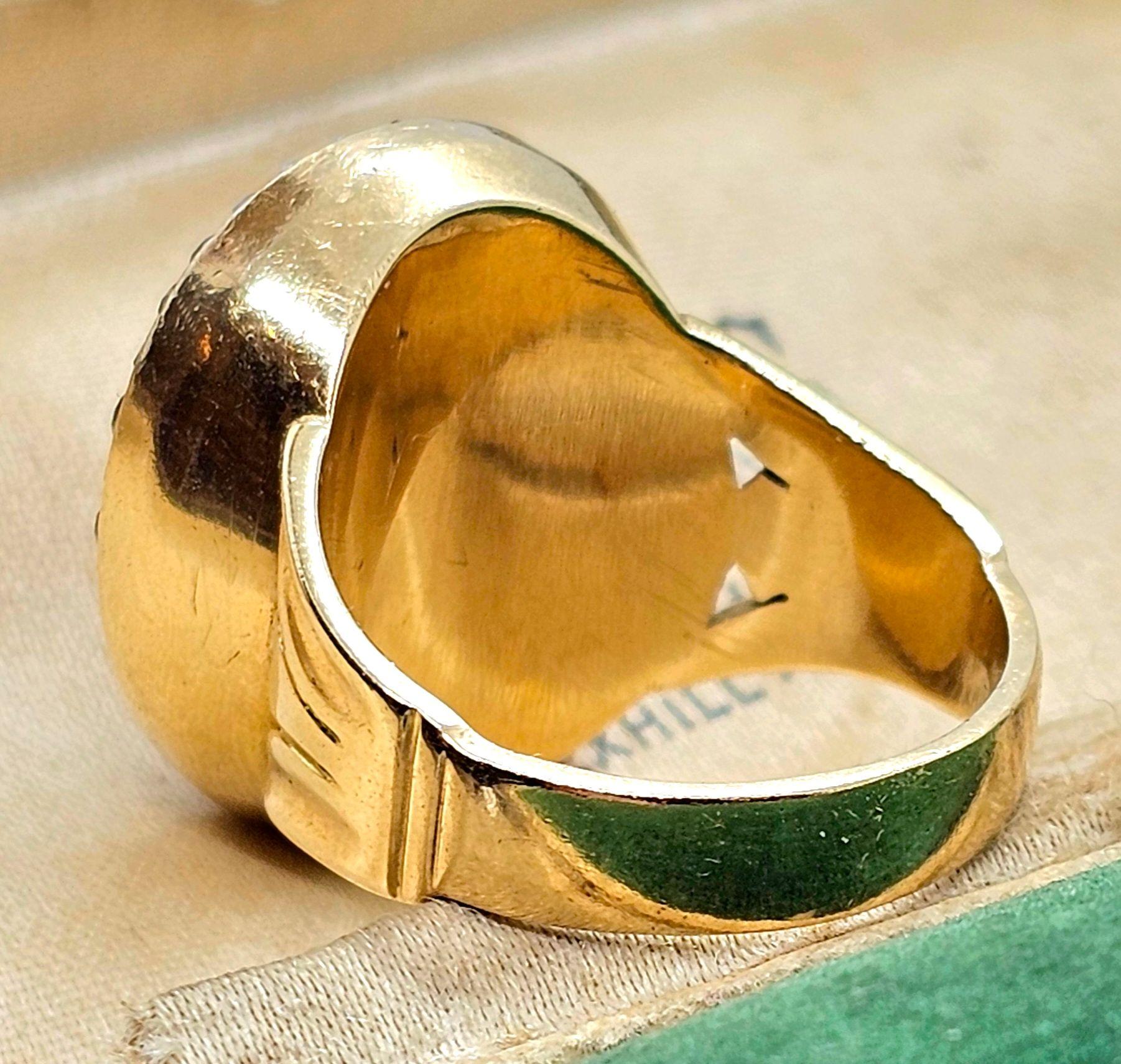 Antique 1820 Rose Cut Diamond and Carnelian Ring