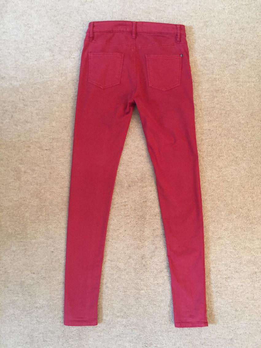 SALTSPIN dark red skinny stretchy jeans