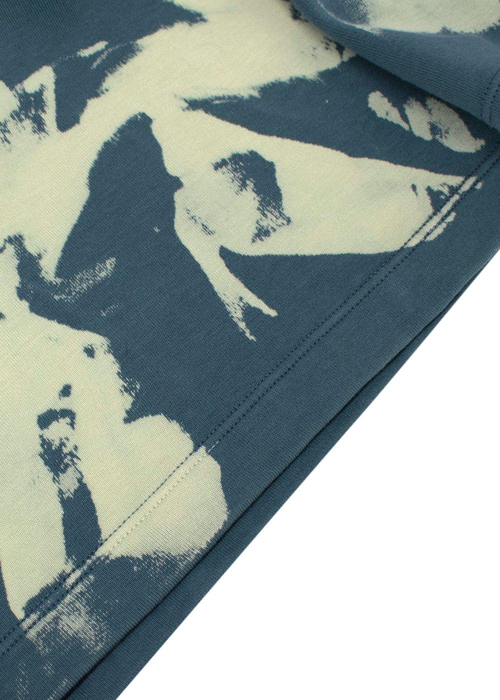 Off-White Tie-Dye Cotton Mockneck Tee