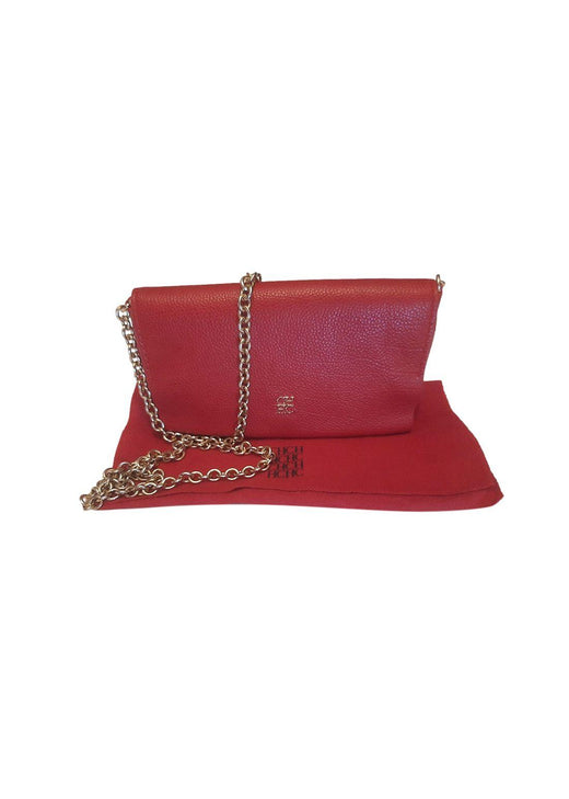 Red leather bag