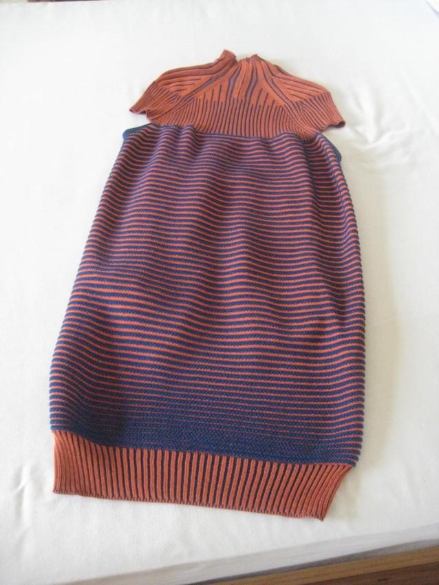 Peter Pilotto orange and blue knit dress