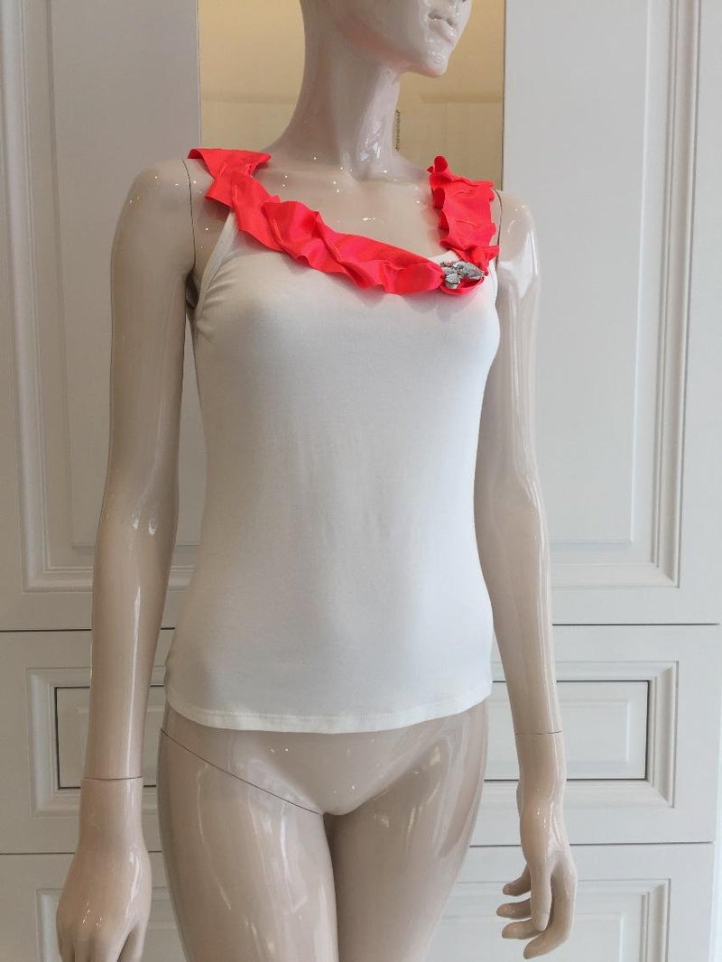 Blumarine Ribbon Vest Top