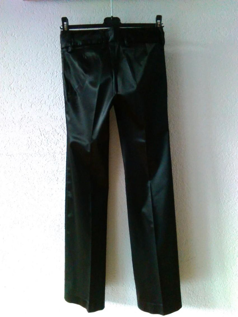 Dolce & Gabbana Satin Stretch Wide Leg Trousers