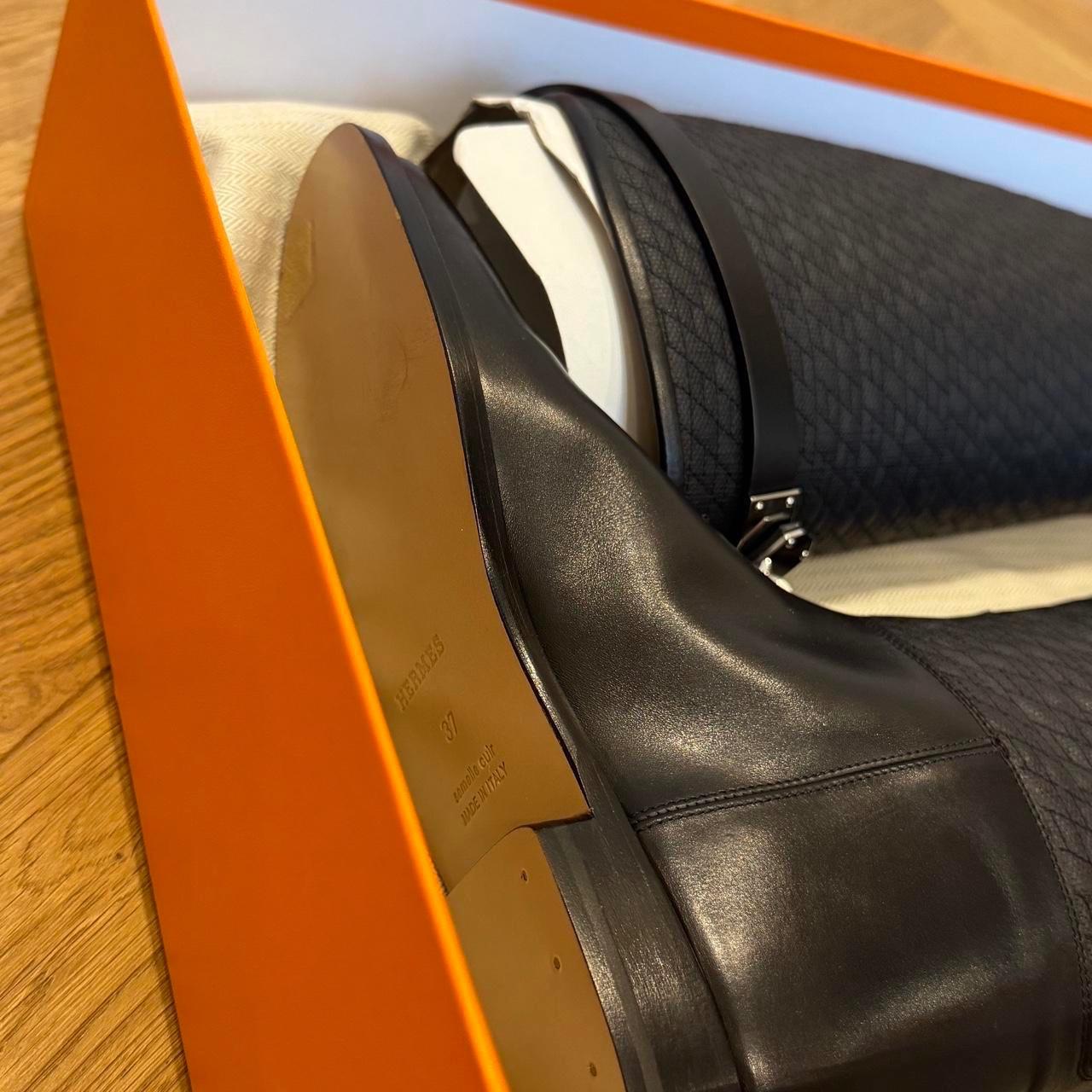 Hermes Black Jumping Boots New In Box