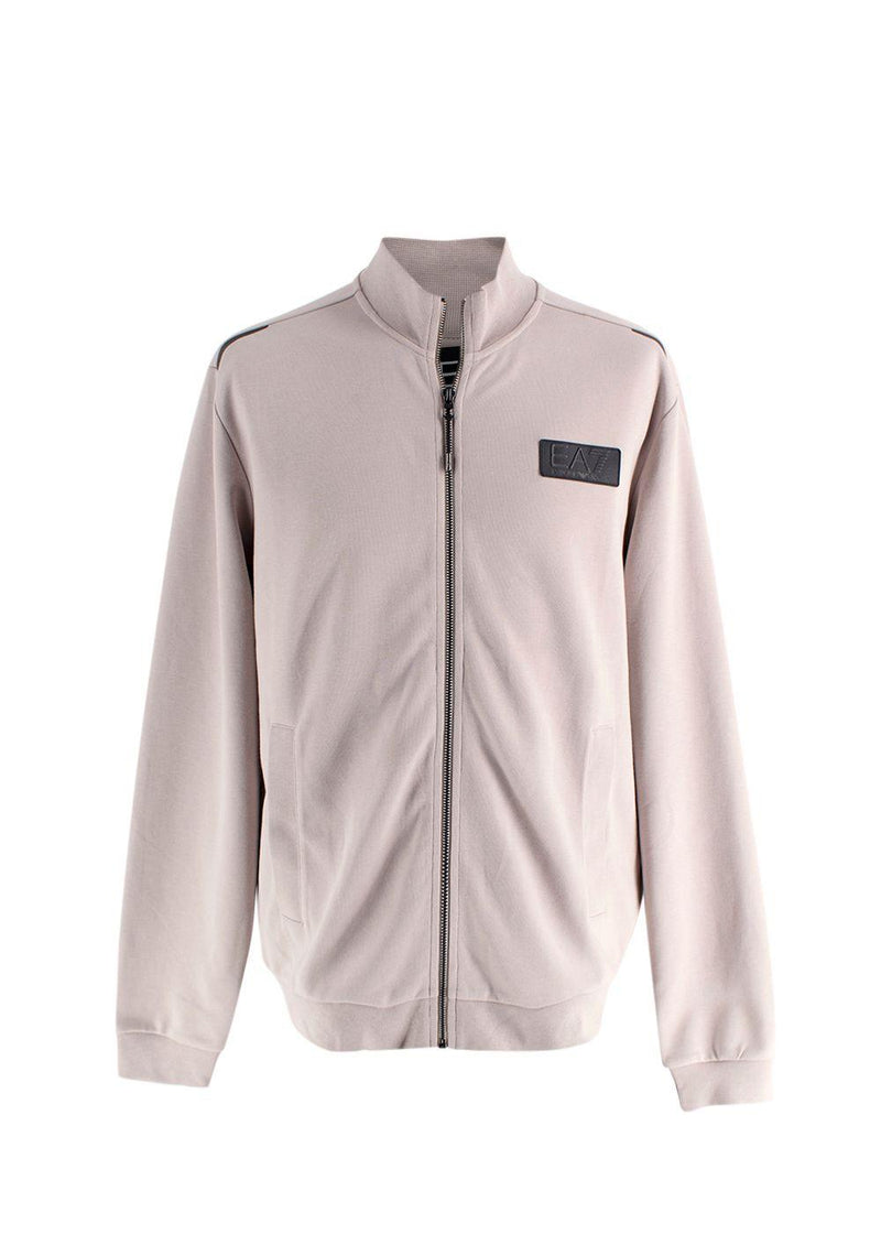 Emporio Armani Beige Zip Up Jacket