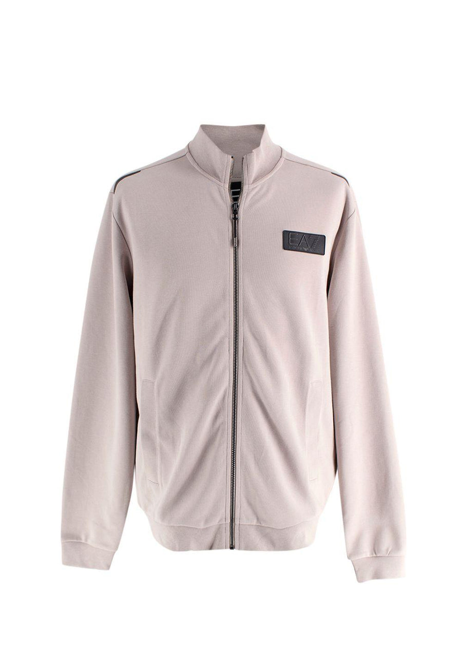 Emporio Armani Beige Zip Up Jacket