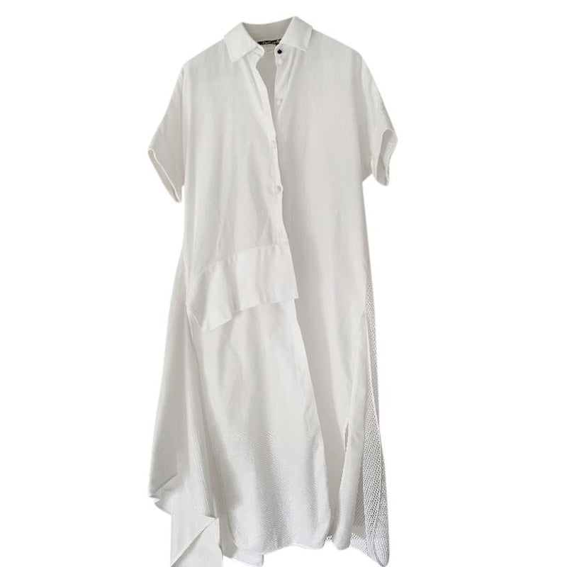 Lena Lumelsky White Cotton Demi Shirt Dress