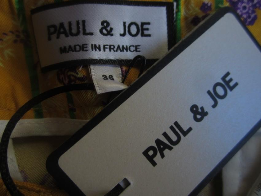 Paul & Joe yellow floral print cropped pants