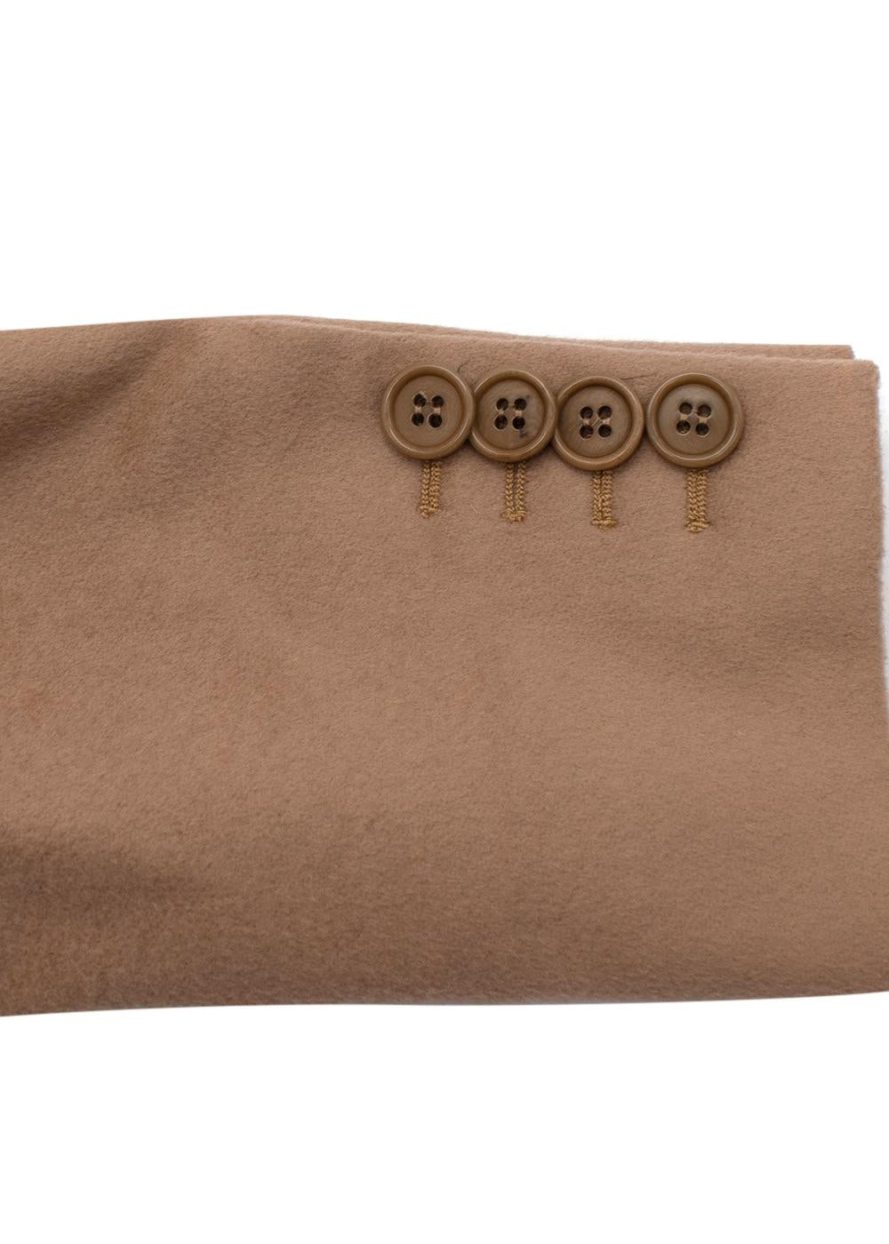 Beige Cashmere Blend Long Coat