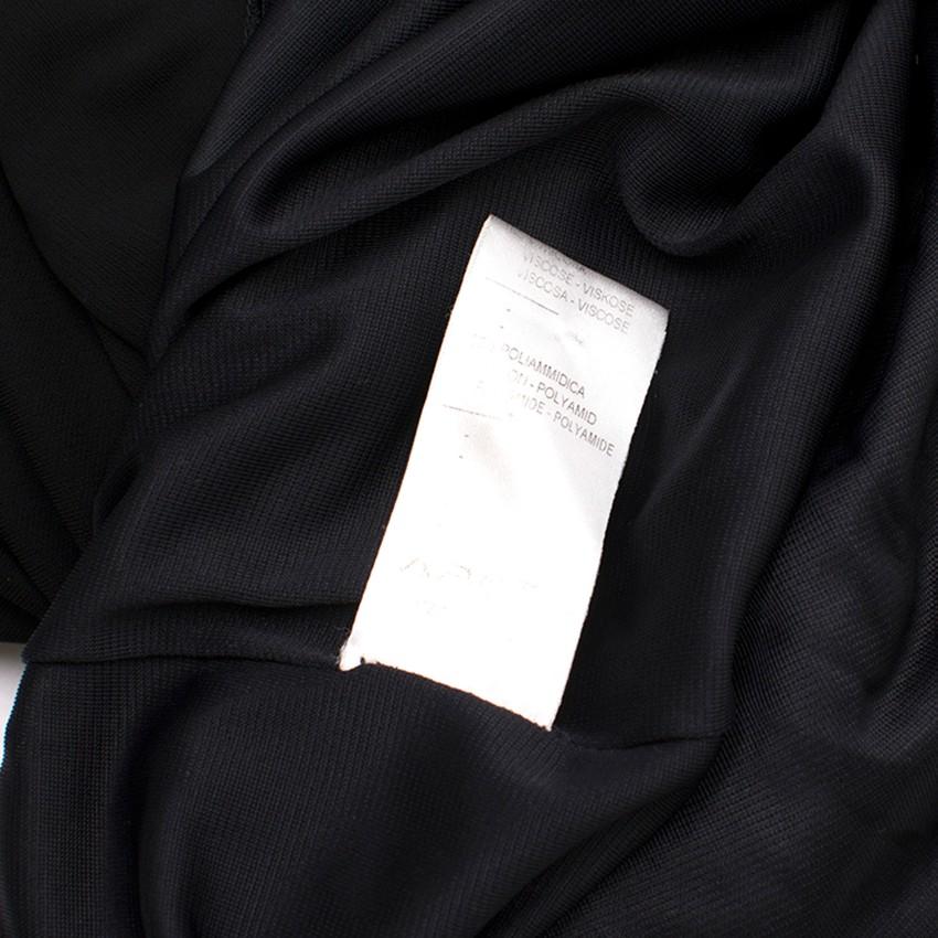 D Exterior Black Ruched Dress