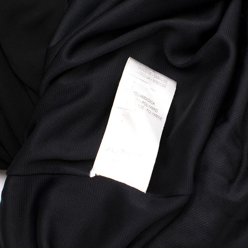 D Exterior Black Ruched Dress
