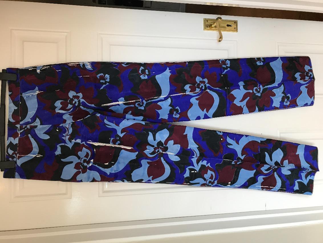 Emilio Pucci Silk Printed Trousers