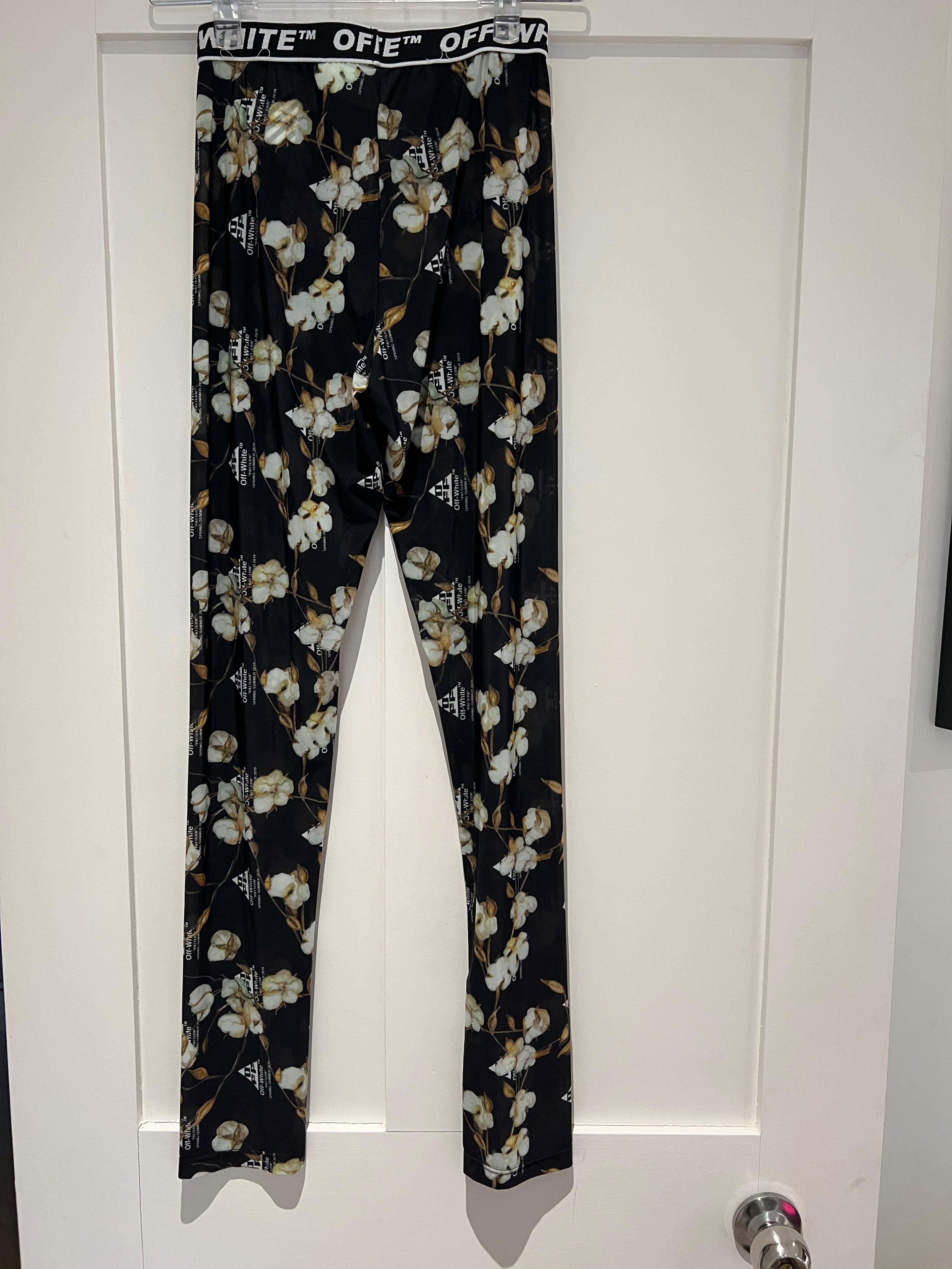 Floral Logo Print Leggings