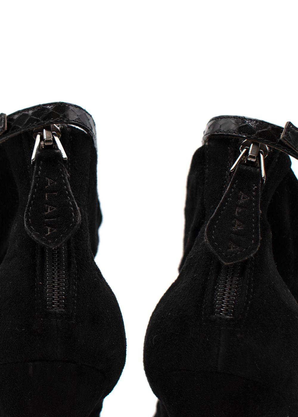 Black suede ruched heeled booties