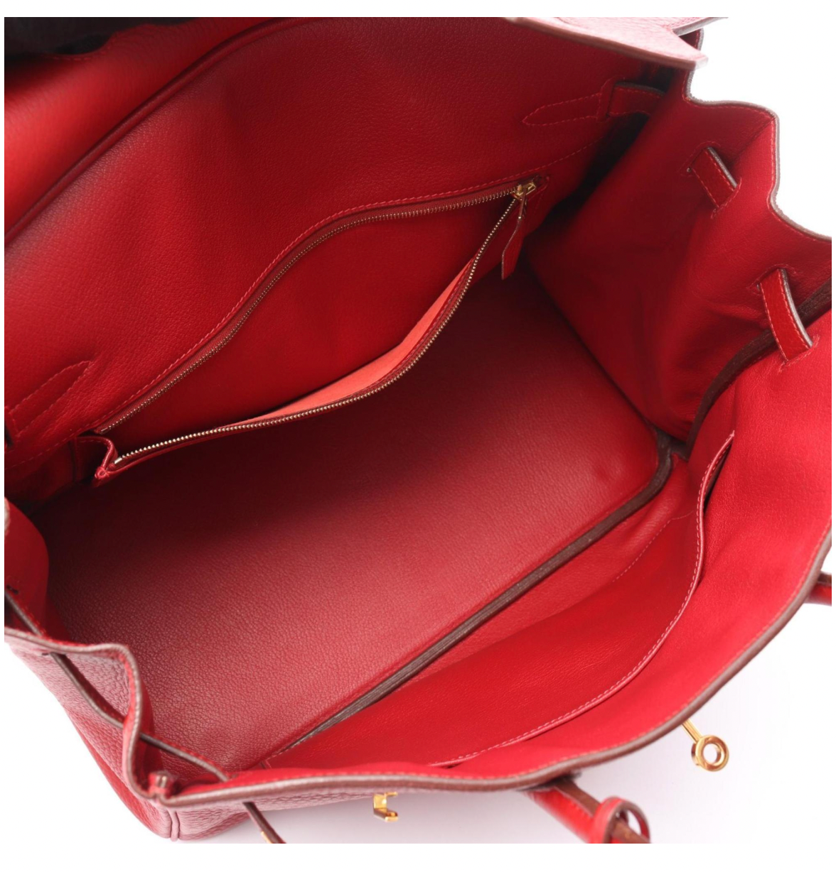 Hermès Birkin 30 Bag in Red Togo Leather with Gold Hardware