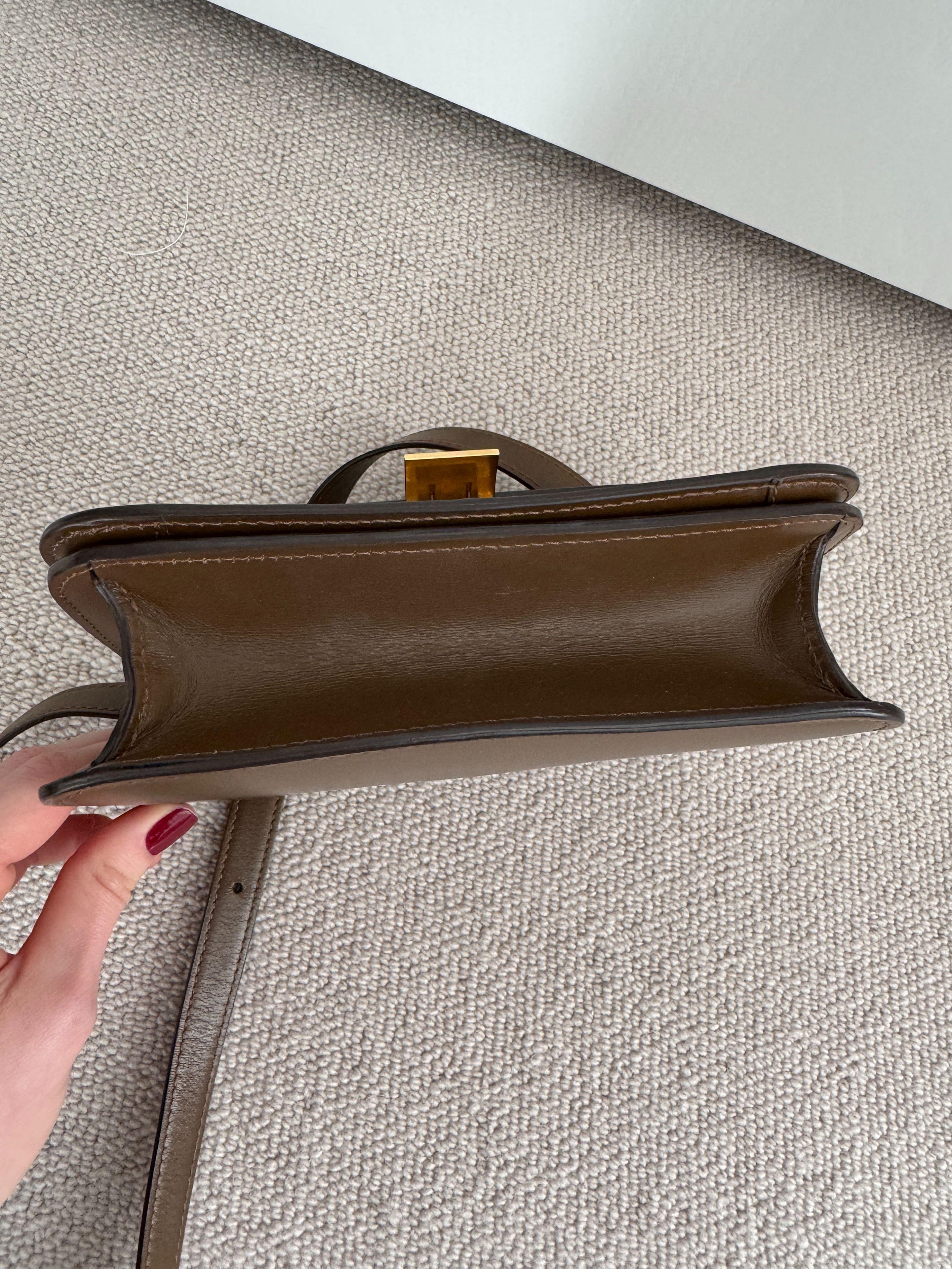 Celine Classic Tan Leater Box Bag